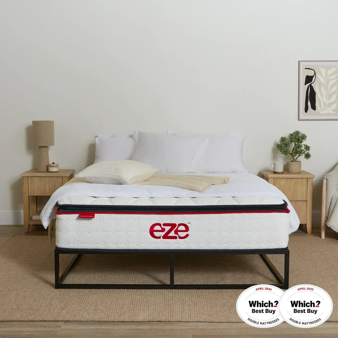 Discover Award Winning Sleep with the eze™ Hybrid Ultra - Which? Best Buy Pocket Sprung Mattress 2024