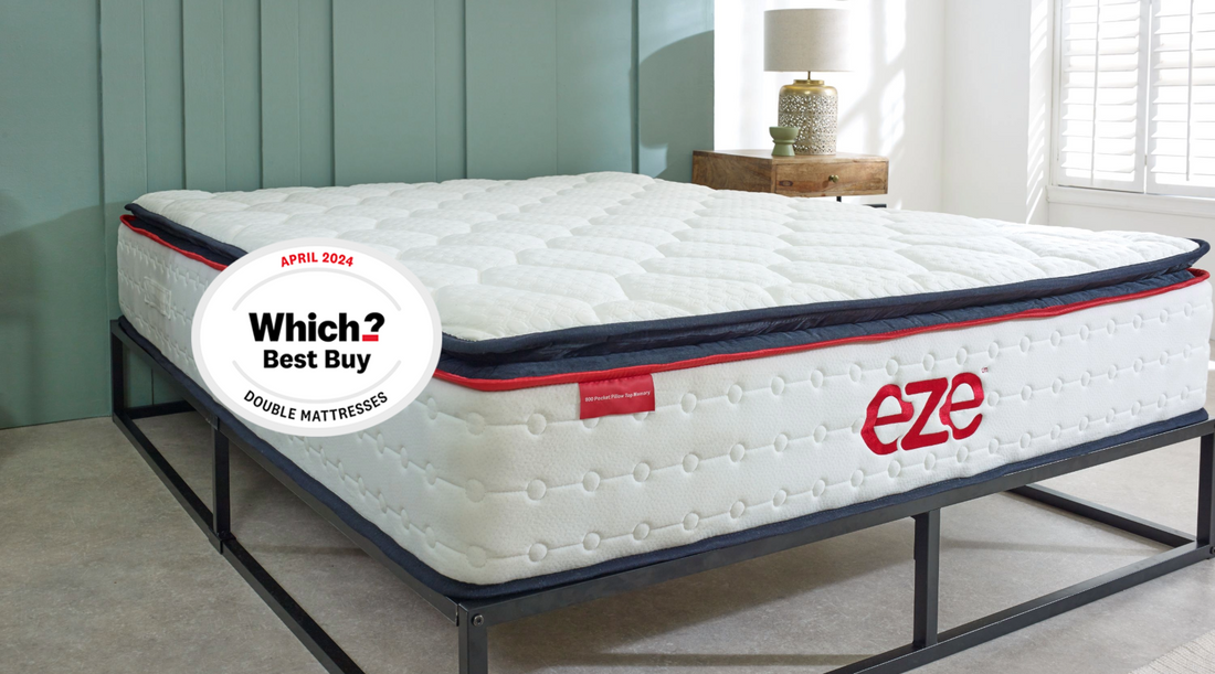 Discover Award Winning Sleep with the eze™ Hybrid Ultra - Which? Best Buy Pocket Sprung Mattress 2024.