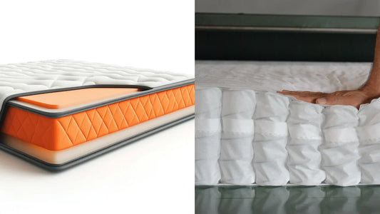 inside a memory foam mattress compared with inside a spring mattress