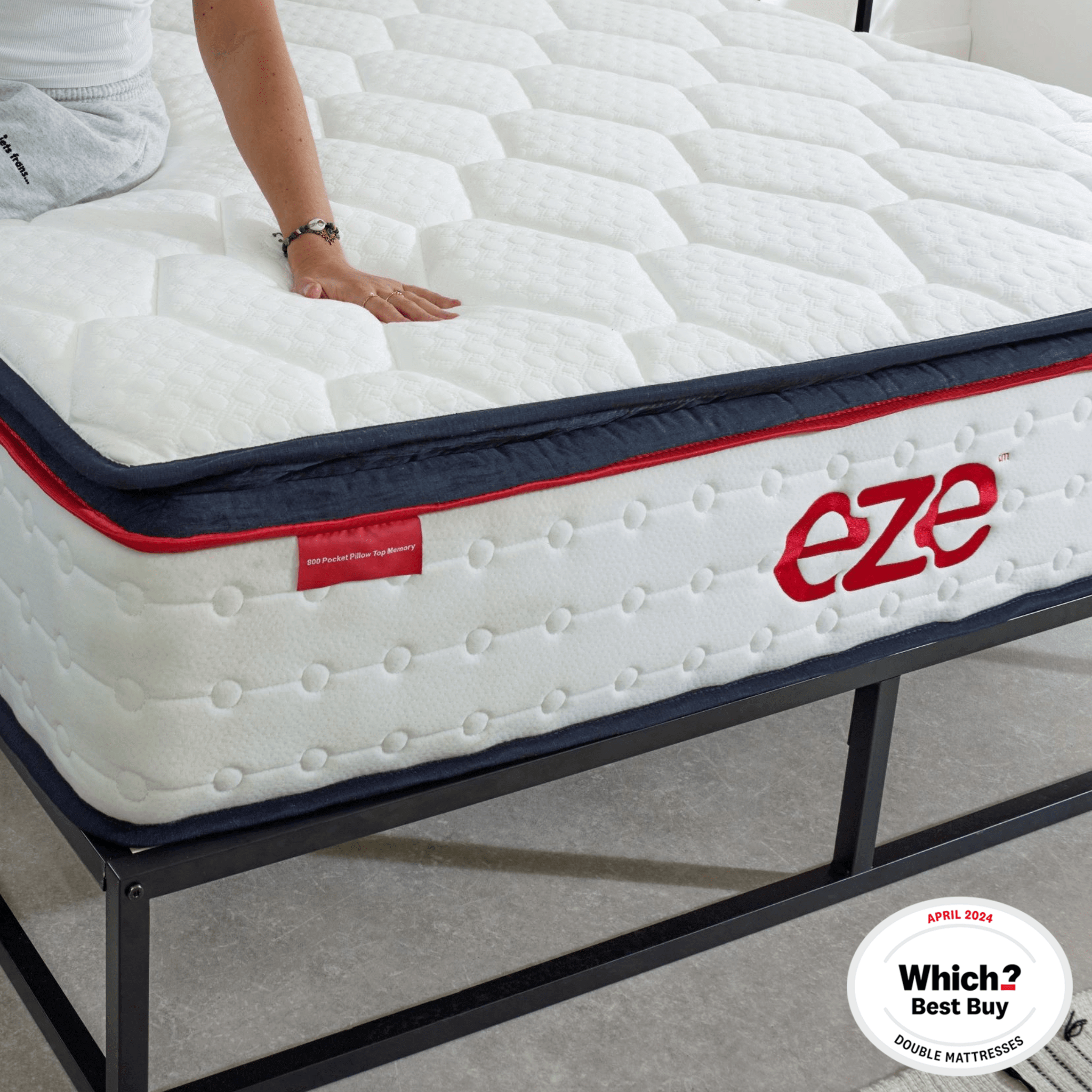 eze™ Ultra Hybrid Mattress 800 Pocket Pillow Top Which? Best Buy 2024