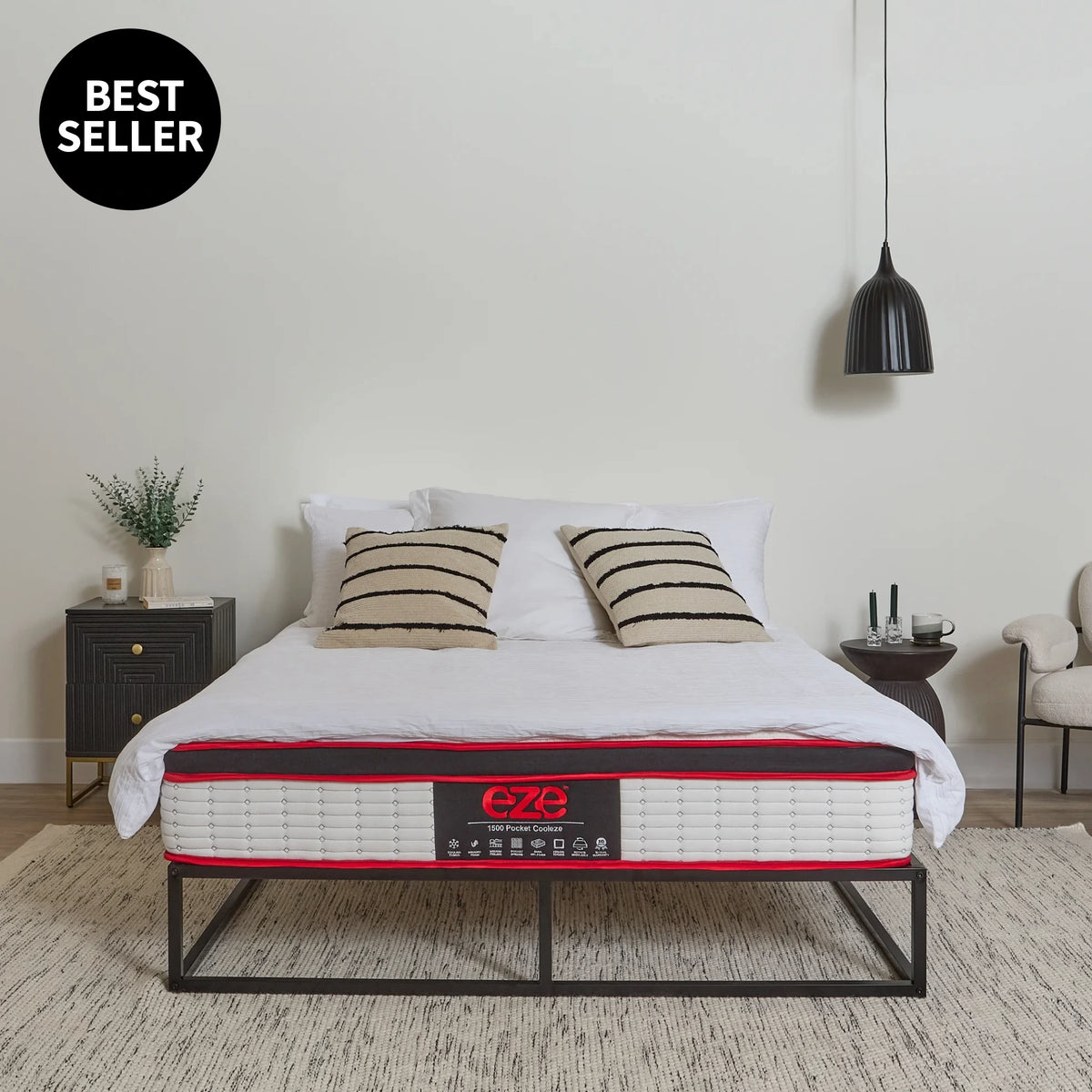 cooleze hybrid platinum mattress with best seller overlay