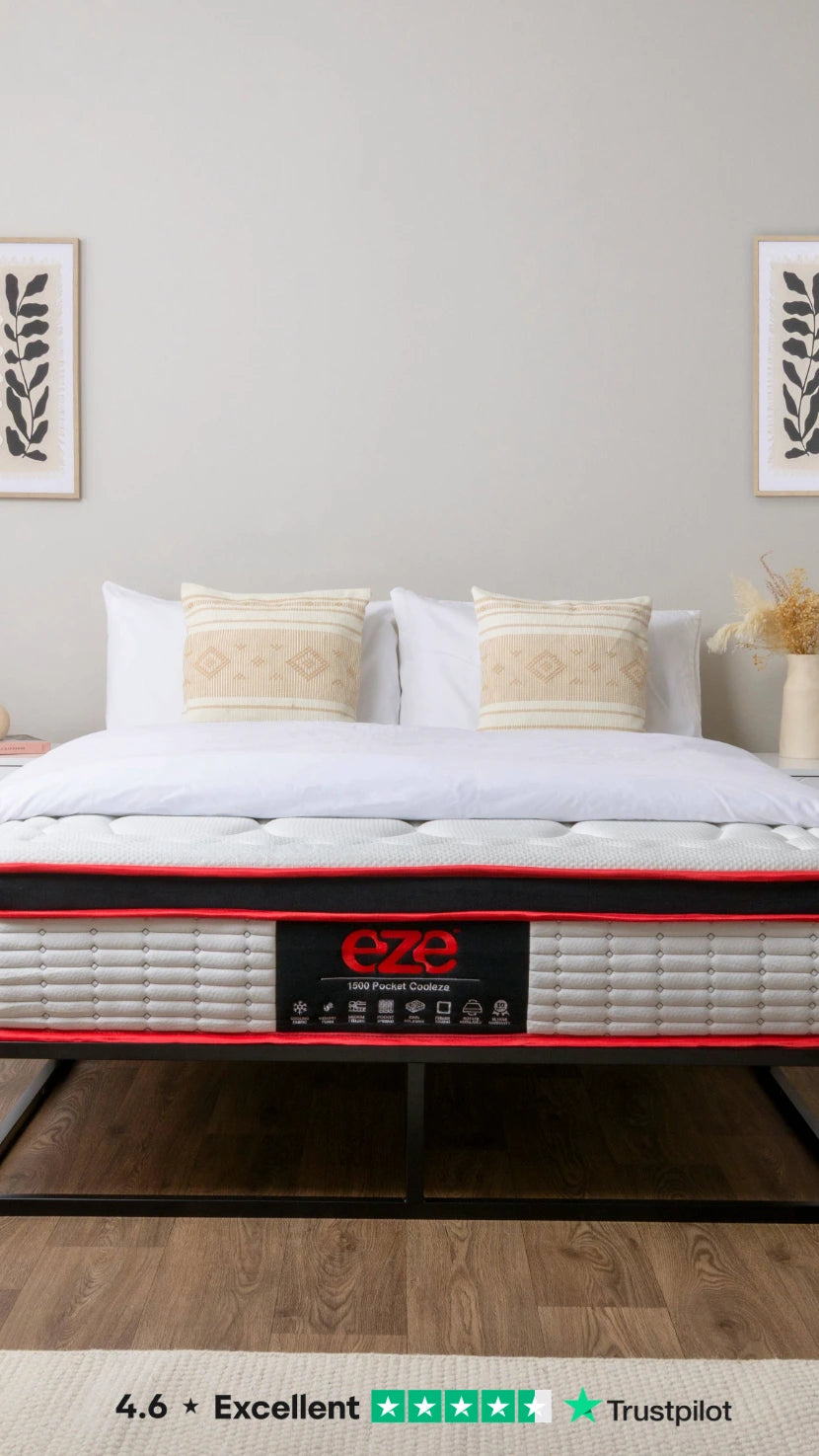 cooleze hybrid platinum mattress with trustpilot logo for mobile 