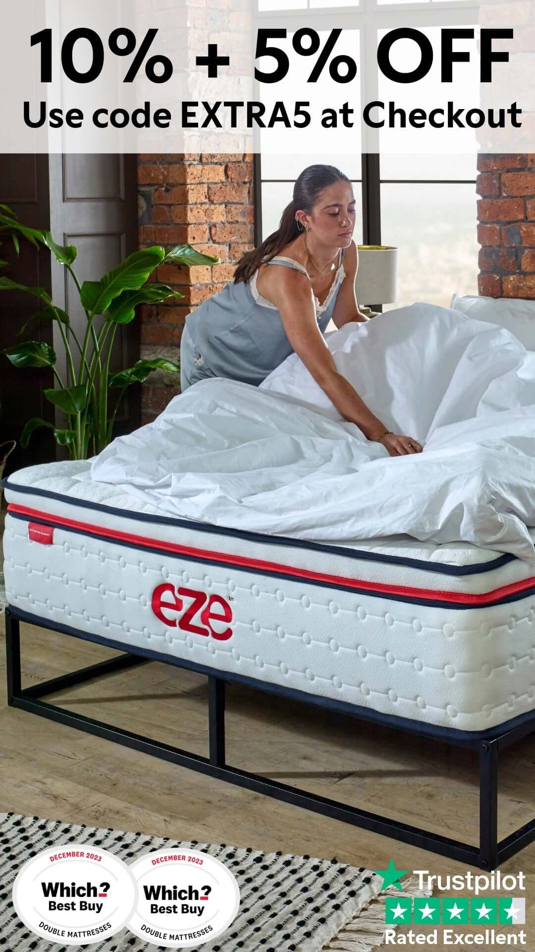 eze Hybrid Mattress Mattress in a Box UK