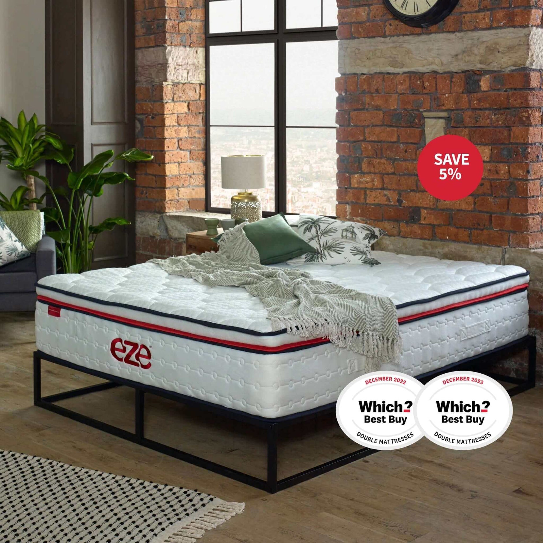eze™ Hybrid Mattress: Mattress in a Box UK