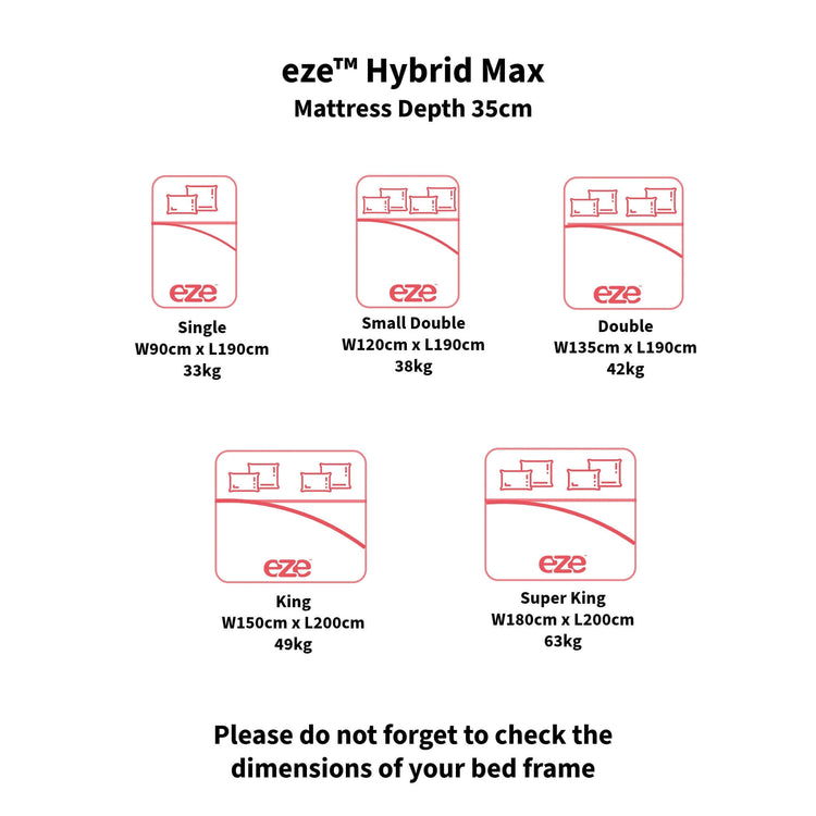 eze_hybrid_max_mattress_size_chart