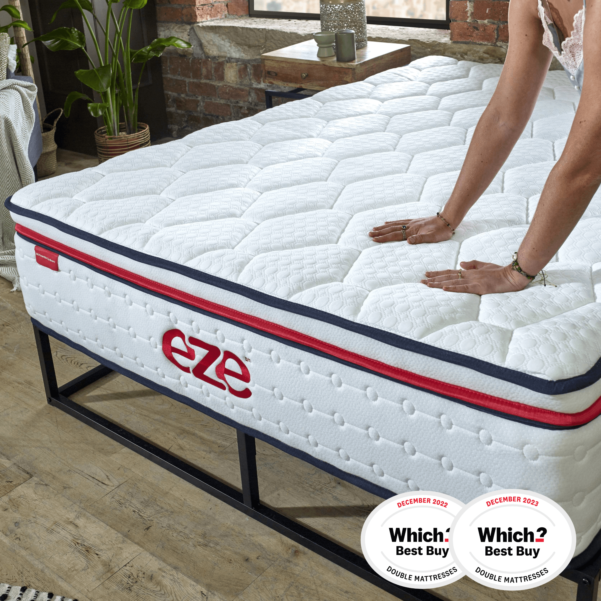 eze™ Max Hybrid Mattress 2000 Pocket Box Top